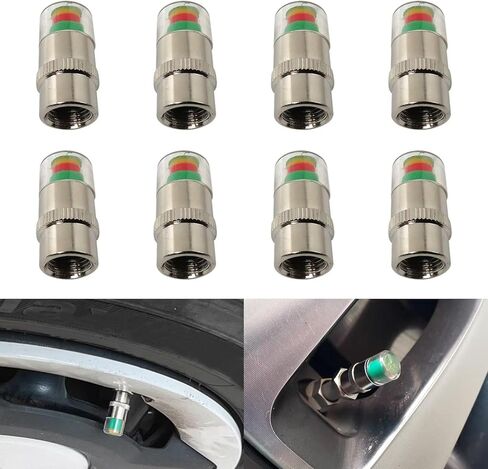 8 PCS CAR CAR TIRE VALVE CATS ، MONITION LUSSION MONITOR in Kuwait