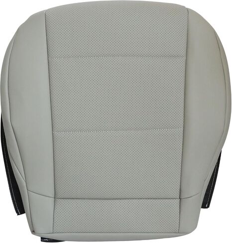 SecosAutoparts Driver & Passenger Side Bottom Replacement Perforated Gray Leather Seat Covers Compatible with Mercedes Benz C230 2005 2006 2007 in Saudi Arabia