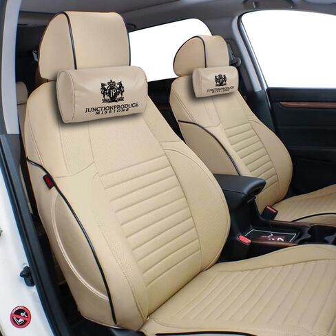 4PCS Junction Produce JDM Car Neck Pillow Headrest + JP VIP Embroidery Car Seat Belt Cover Set (Pink) in Saudi Arabia