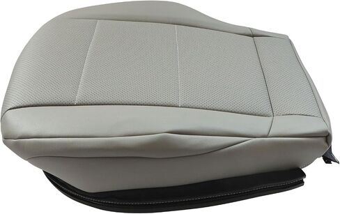 SecosAutoparts Driver & Passenger Side Bottom Replacement Perforated Gray Leather Seat Covers Compatible with Mercedes Benz C230 2005 2006 2007 in Saudi Arabia