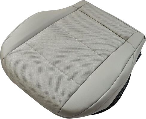 SecosAutoparts Driver & Passenger Side Bottom Replacement Perforated Gray Leather Seat Covers Compatible with Mercedes Benz C230 2005 2006 2007 in Saudi Arabia