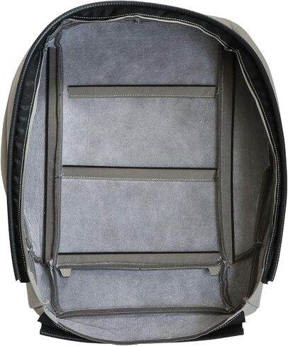 SecosAutoparts Driver & Passenger Side Bottom Replacement Perforated Gray Leather Seat Covers Compatible with Mercedes Benz C230 2005 2006 2007 in Saudi Arabia