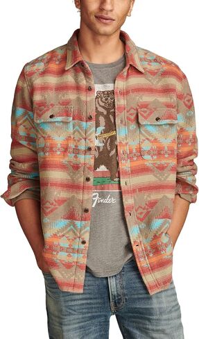 Lucky Brand Men's Jacquard Humboldt Utility Shirt in Saudi Arabia