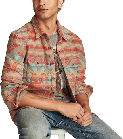 Lucky Brand Men's Jacquard Humboldt Utility Shirt in Saudi Arabia