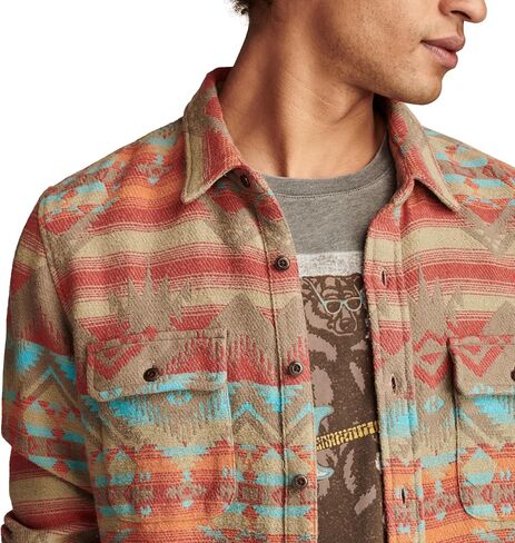 Lucky Brand Men's Jacquard Humboldt Utility Shirt in Saudi Arabia