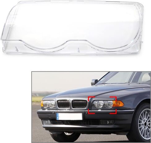 CHCURY1 LEFT CLEAR LENS COVER COVER LENDERS PRESSION FOR BMW 7 Series E38 728I 730i 735i 740i 750i 1999 2000 2001 in Saudi Arabia