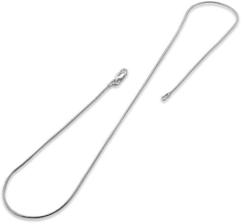 1mm 925 Sterling Silver Plated Magic Snake Chain 16'-30' in Saudi Arabia