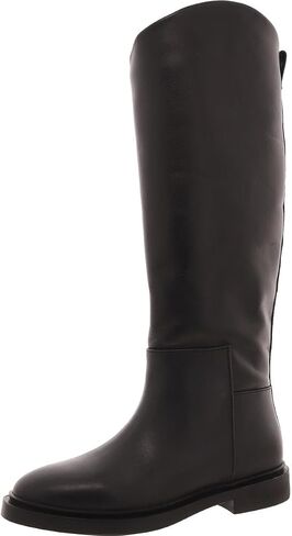 Steve Madden Women's Gaige Knee High Boot, Black Leather, 8 in Saudi Arabia