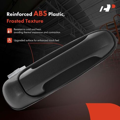 A-Premium Rear Right Passenger Side Exterior Door Handle Compatible with Jeep WJ Series Grand Cherokee 1999-2004, KJ Series Liberty 2002-2007, Textured Black, Replace# 55135838AC, 55135838AD in Saudi Arabia