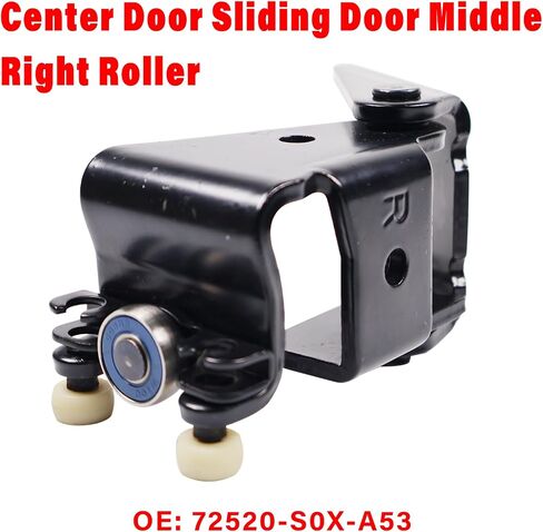 Right Odyssey Power Sliding Door Roller Hinge Compatible with 1999-2004 Honda Odyssey Passengers Side Center Door Middle Rail Male Roller with Hinge Cover Replacement 72520-S0X-A53 in Saudi Arabia
