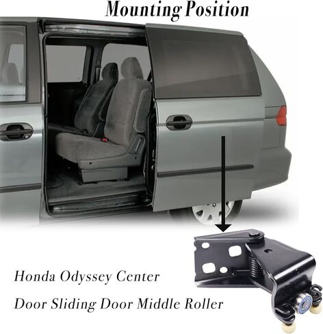 Right Odyssey Power Sliding Door Roller Hinge Compatible with 1999-2004 Honda Odyssey Passengers Side Center Door Middle Rail Male Roller with Hinge Cover Replacement 72520-S0X-A53 in Saudi Arabia
