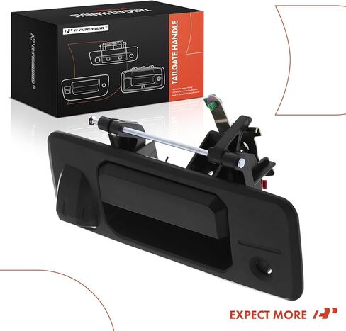 A-Premium Tailgate Liftgate Latch Handle - Compatible with Toyota Tundra 2014-2021, Tacoma 2016-2023 - Textured Black Handle w/Rear Camera Hole in Saudi Arabia