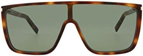 Saint Laurent Shield/Wrap Sunglasses Havana Havana Green Luxury Eyewear مصنوعة في إيطاليا أسيتات مصمم إطار للأزياء للرفاهية اليومية in Saudi Arabia