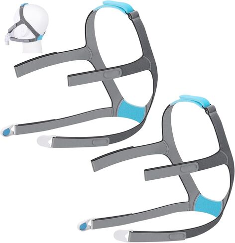 CPAP CPAP forffit f30-2 pack strac قابلة للتعديل مع مقاطع مغناطيسية ، ملاءمة آمنة لقناع الوجه الكامل ، الحجم القياسي in Kuwait