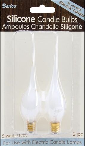 Darice Candle Lamp Collection Silicone Candle Plbs-5 Watt 2/PKG in Saudi Arabia