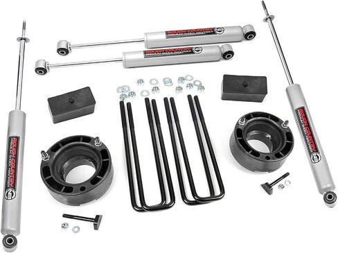 Rough Country 2.5" Leveling Kit w/N3 Shocks for 1994-2001 Ram 1500 4WD - 362.20 in Saudi Arabia