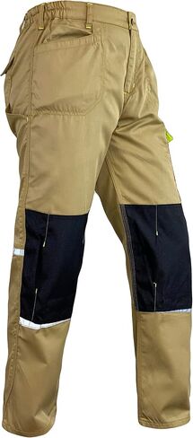 Men's Heavy Duty Tactical Work Pants with Cordura Knee Reinforcement and Multi-Pocket Combat Cargo Utility Work Trousers in Saudi Arabia