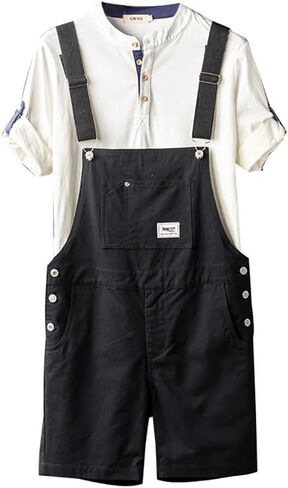 Men's Y2K Fancy Color Bib Overalls Shorts in Saudi Arabia