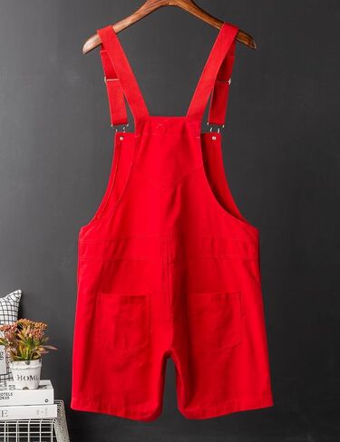 Men's Y2K Fancy Color Bib Overalls Shorts in Saudi Arabia
