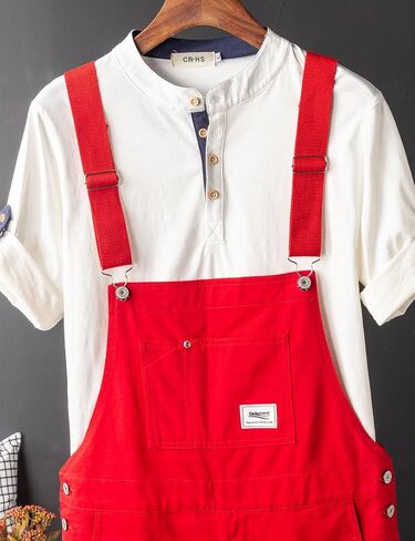 Men's Y2K Fancy Color Bib Overalls Shorts in Saudi Arabia