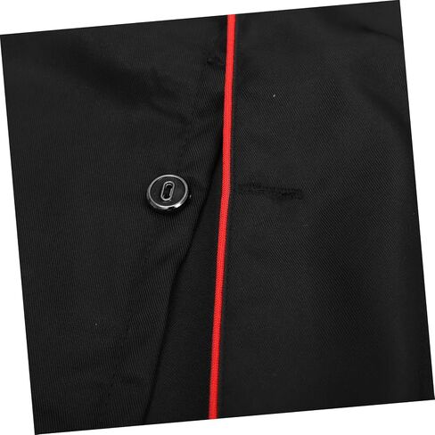 Unisex Short Sleeve Chef Coat Jacket, Short Sleeve Chef Coat Shirt for Women Men M (Black) in Saudi Arabia