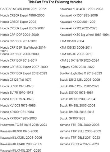Dunlop MX33 Geomax Soft/Intermediate Terrain Tire 70/100x19 for Honda CR85R Expert 2003-2007 in Kuwait