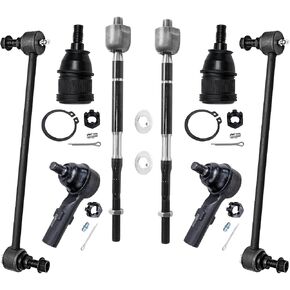 Detroit Axle - 8pc Front Suspension Kit for 2011-2017 Honda Odyssey, 2 Sway Bar End Links 2 Lower Ball Joints 4 Inner and Outer Tie Rod End Links 2012 2013 2014 2015 2016 Replacement in Saudi Arabia