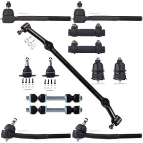 SCITOO 13pc Front Suspension Kit 77-96 for Chevy Caprice 77-85 94-96 for Impala 77-84 for Oldsmobile 98 Center Link Inner Outer Tie Rod Front Sway Bar Links Ball Joints Adjusting Sleeve Auto Parts in Kuwait