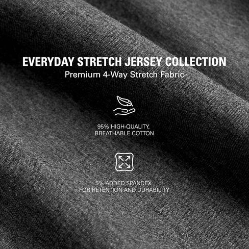 STRONGSIZE Men's Big and Tall Long Sleeve Shirts – Longer Length Long Sleeve Crewneck T-Shirt in Kuwait