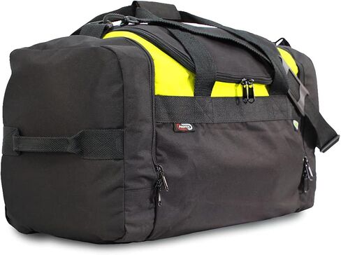 Trackster Auto Racing Motorsports Gym Gear Sports Equipment Duffel Bag (Black-Yellow) in Saudi Arabia