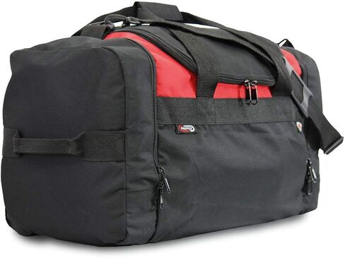 Trackster Auto Racing Motorsports Gym Gear Sports Equipment Duffel Bag (Black-Yellow) in Saudi Arabia