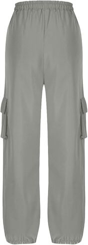Hiking Pants Women Lightweight Quick Dry Cargo Pants High Waist Outdoor Travel Athletic Jogger Sweatpants with 4 Pocket in Kuwait