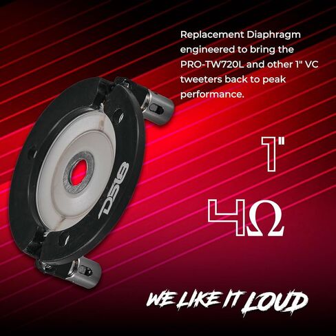 DS18 PRO-TW720LVC Replacement Diaphragm for PRO-TW720L and Universal 1" VC tweeters in Saudi Arabia