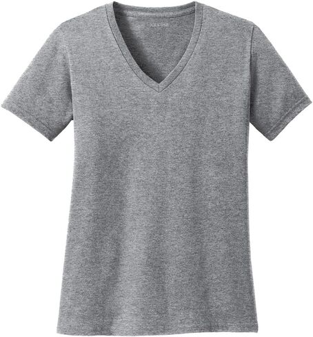Joe's USA Ladies Cotton V-Neck T-Shirts in XS-4XL in Saudi Arabia
