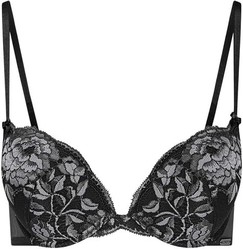 Adore Me Jaya Plunge Push Up Bra - 30A -38DD underwire bra for Women مع أكواب الدانتيل والأشرطة القابلة للتحويل والقابلة للتعديل in Kuwait