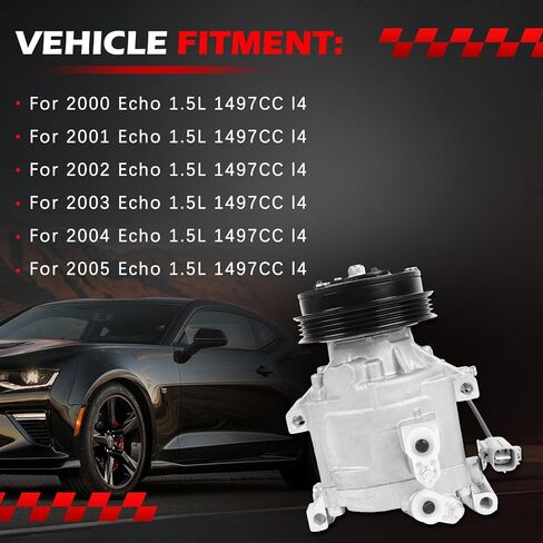 ضاغط التيار المتردد مع قابض من أجل Toyota Echo 1.5L L4 2000 2001 2002 2003 2004 2005 ، استبدال ضاغط تكييف الهواء لـ C1879R ، TEM254520 ، 140709C ، 1011063 ، 78370 ، 7512121 in Saudi Arabia