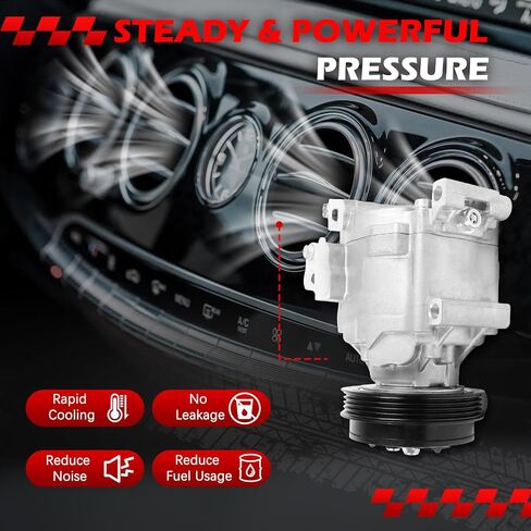 ضاغط التيار المتردد مع قابض من أجل Toyota Echo 1.5L L4 2000 2001 2002 2003 2004 2005 ، استبدال ضاغط تكييف الهواء لـ C1879R ، TEM254520 ، 140709C ، 1011063 ، 78370 ، 7512121 in Saudi Arabia
