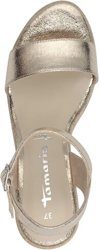 Tamaris Women's Ankle-Strap Wedge Sandal, 9 US in Kuwait
