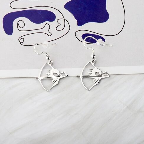 OKEYCH Archer Gift Archery Earrings Arrow Fan Jewelry Hunting Lover Gift in Saudi Arabia