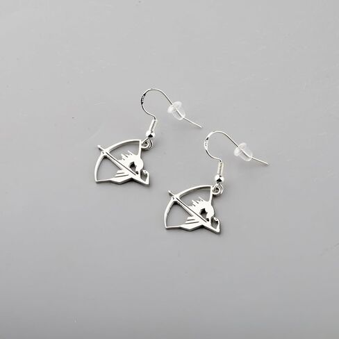 OKEYCH Archer Gift Archery Earrings Arrow Fan Jewelry Hunting Lover Gift in Saudi Arabia