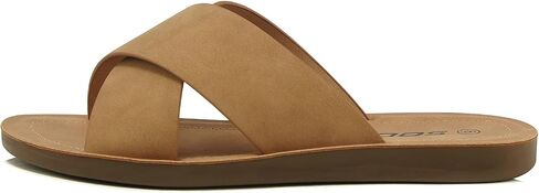 Soda Shoes Women Sandals Crisscross Band Strap Casual Slides in Saudi Arabia