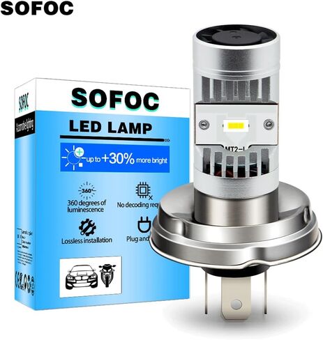 SOFOC-P36D CSP 2LED مصباح الأمامي المصباح مرتفع/انخفاض ضوء الشعاع للسيارة/دراجة نارية 15W 5000LM 6V-24V أبيض مزدوج ملامسة الألومنيوم مروحة التبريد 1pcs 1pcs in Kuwait