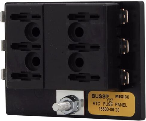 Bussmann BP/15600-06-20 Six Position ATC Fuse Pane (20A لكل موضع (95A كحد أقصى/لوحة) ، 32 فولت كحد أقصى) ، 1 حزمة in Saudi Arabia