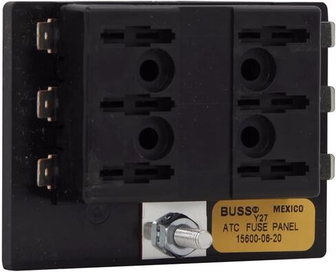 Bussmann BP/15600-06-20 Six Position ATC Fuse Pane (20A لكل موضع (95A كحد أقصى/لوحة) ، 32 فولت كحد أقصى) ، 1 حزمة in Saudi Arabia