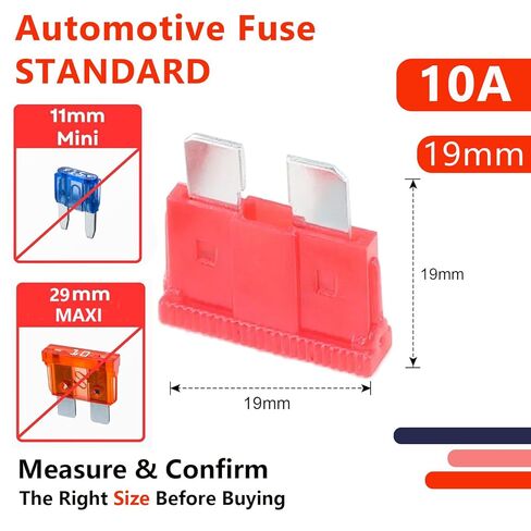 20pcs 15a صمامات السيارة القياسية ، 15 أمبير الصمامات السيارات مع السكن النايلون المقاوم للحرارة لشاحنة قارب العربة RV (15A) in Kuwait