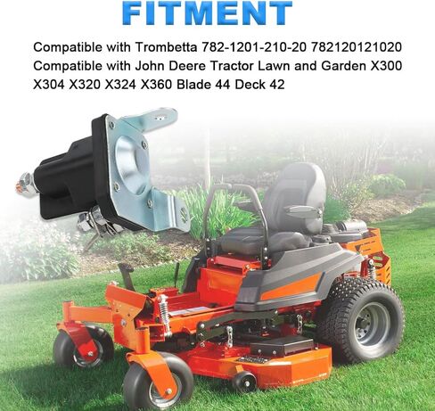 ترحيل الملف اللولبي المبتدئ في Waterwich متوافق مع John Deere Grant and Garden X300 X304 X320 X324 X360 Blade 44 Deck 42 ، استبدال Trombetta لـ MIU10981 782-1201-210-20 782121210202020 in Saudi Arabia