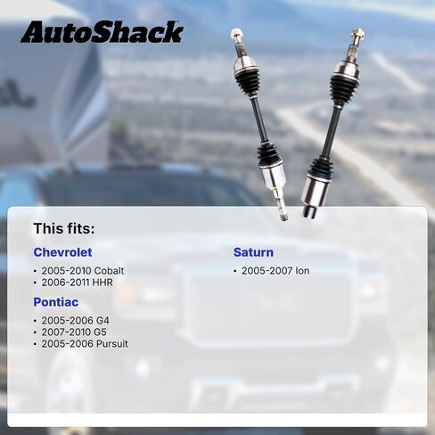 مجموعة عمود محور محور CV Autoshack الأمامي من 2 بديل لعام 2005-2010 شيفروليه كوبالت FWD 2006-2011 شيفروليه HHR in Saudi Arabia