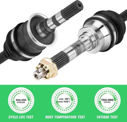 youxmoto الخلفية اليسرى/اليمين محور المحور والعجلة مجموعة مناسبة للقطط القطب الشمالي 400 2002-2004 ؛ Arctic Cat 500 4x4 (Auto TBX) 2003 2004 ، 4340 chromoly Stee CV Axle Drive Shaft in Saudi Arabia