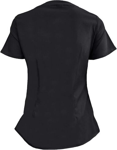 Natural Uniforms Women's Ultra Soft Modern Fit Mock Wrap Work Uniform Top and Pant Set 8201-9200 in Saudi Arabia