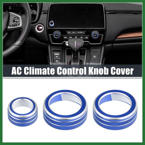 Motoforti 3pcs مكيف الهواء مقبض المقبض يغطي حجم مقبض المقبض غطاء زر غطاء زر ل Honda CRV 2017 2018 2019 2020 2021 الأزرق طويل الأمد in Kuwait